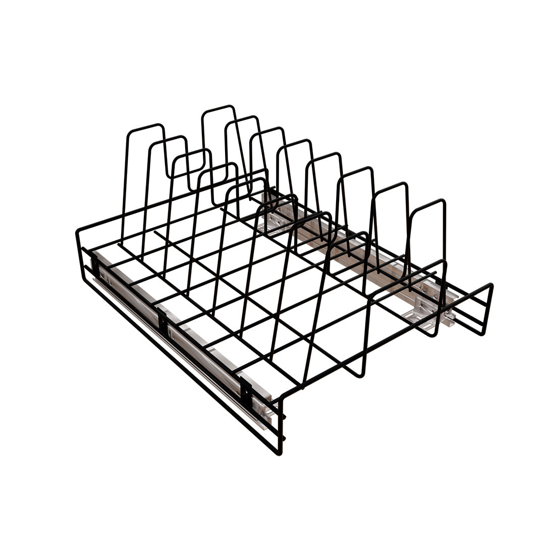 PORTA TAPAS RIEL AL PISO PINTADO  NEGRO CARBONO CIERRE LENTO