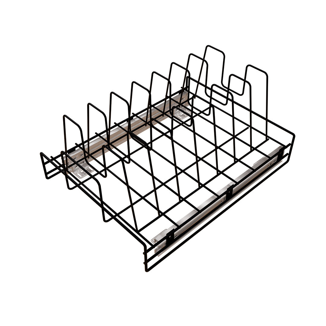PORTA TAPAS RIEL AL PISO PINTADO  NEGRO CARBONO CIERRE LENTO