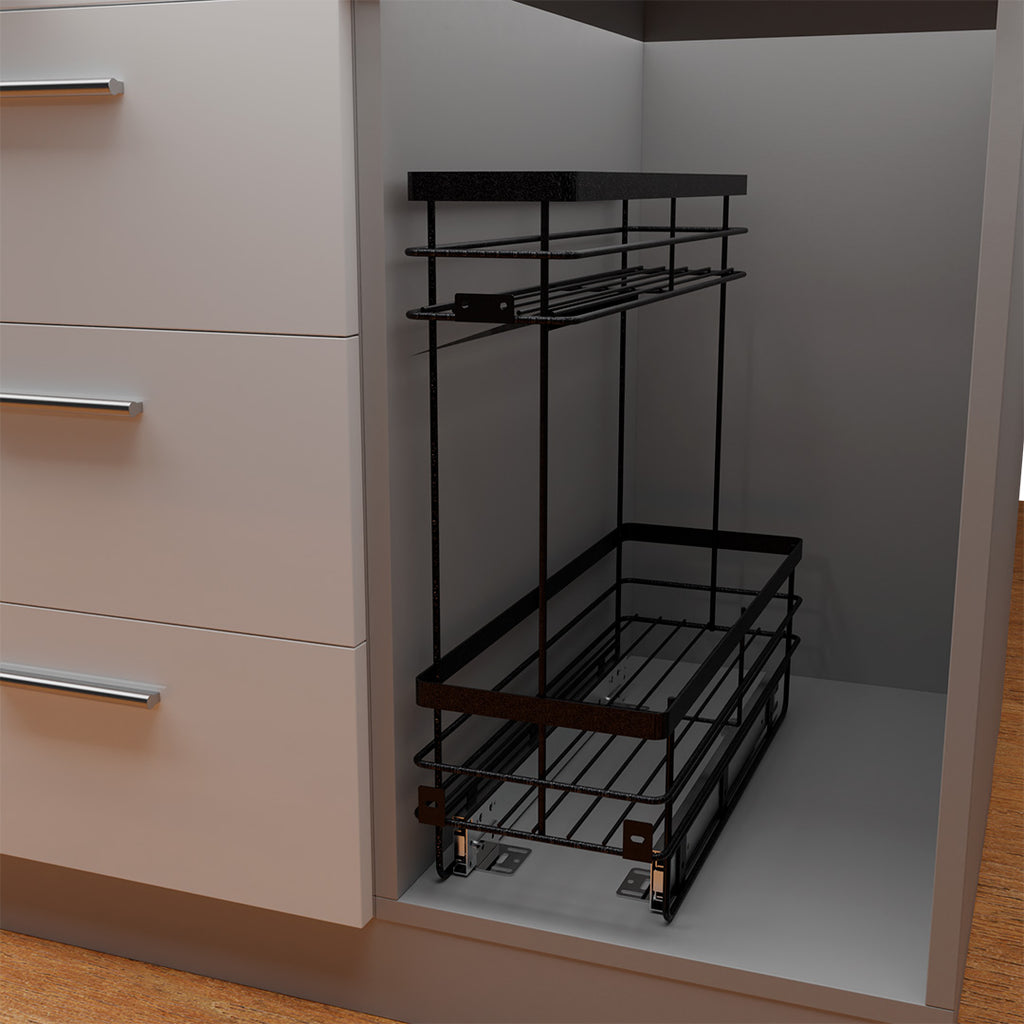 ACEITERA DESNIVEL RIEL A PISO PINTADO NEGRO CARBONO CIERRE LENTO