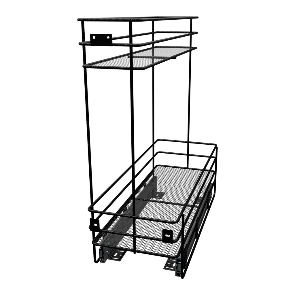 Aceitera Malla Riel a Piso Negro Carbono Cierre Lento