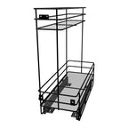 Aceitera Malla Riel a Piso Negro Carbono Cierre Lento