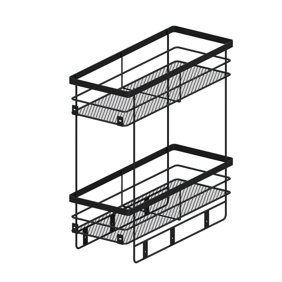 Aceitera Fleje Riel A Piso Pintado Negro Carbono Cierre Lento