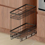 Aceitera Fleje Riel A Piso Pintado Negro Carbono Cierre Lento