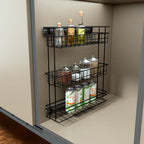 Aceitera 3 Niveles Mixta Pintado Negro Carbono Cierre Lento