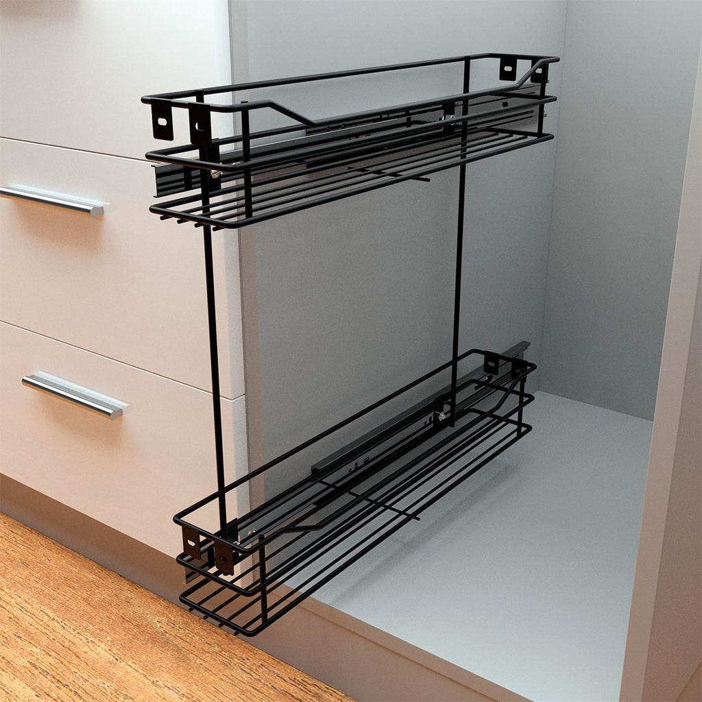 Aceitera Deslizante Riel Cierre Lento Atornillable, Pintado Negro Carbono