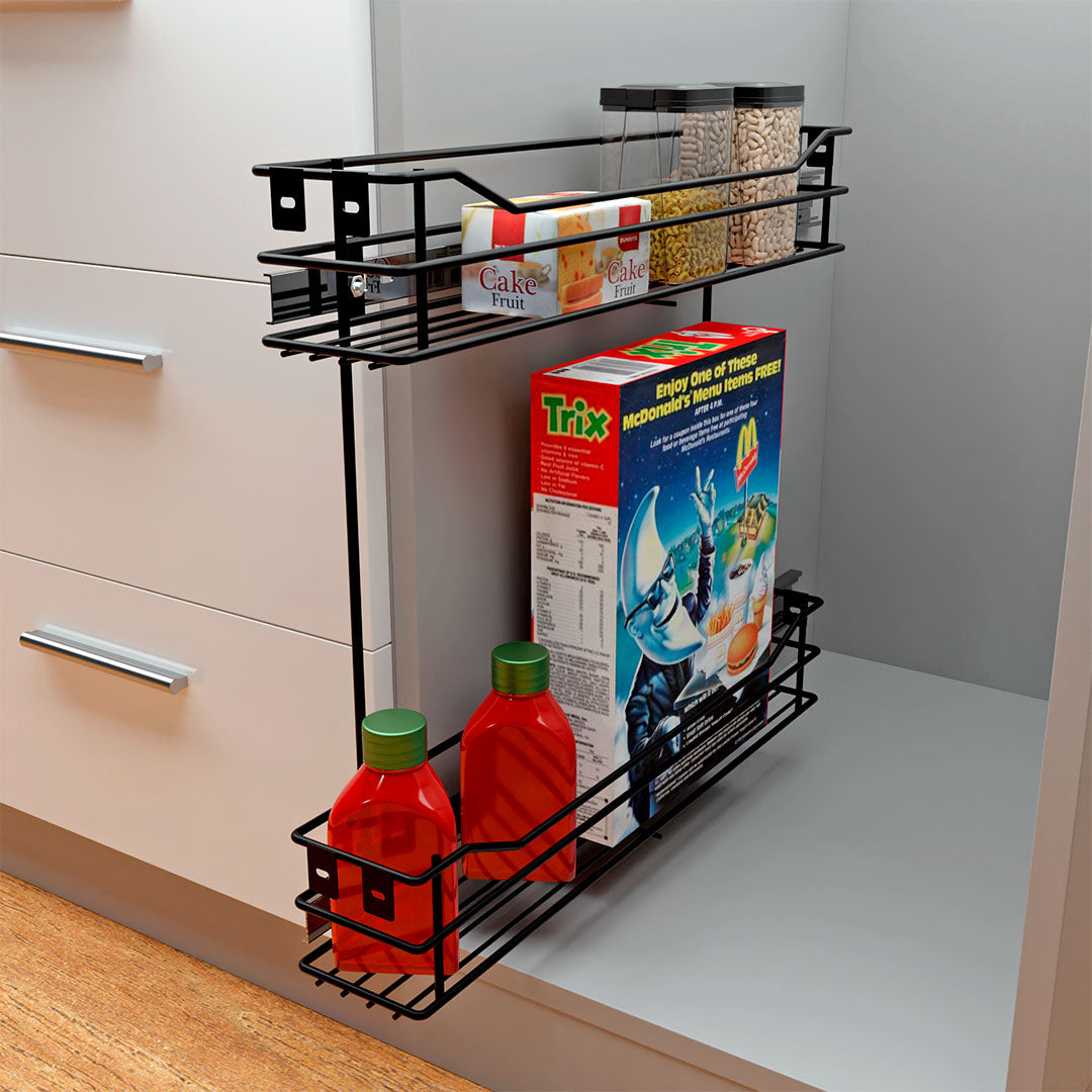 Aceitera Deslizante Riel Cierre Lento Atornillable, Pintado Negro Carbono