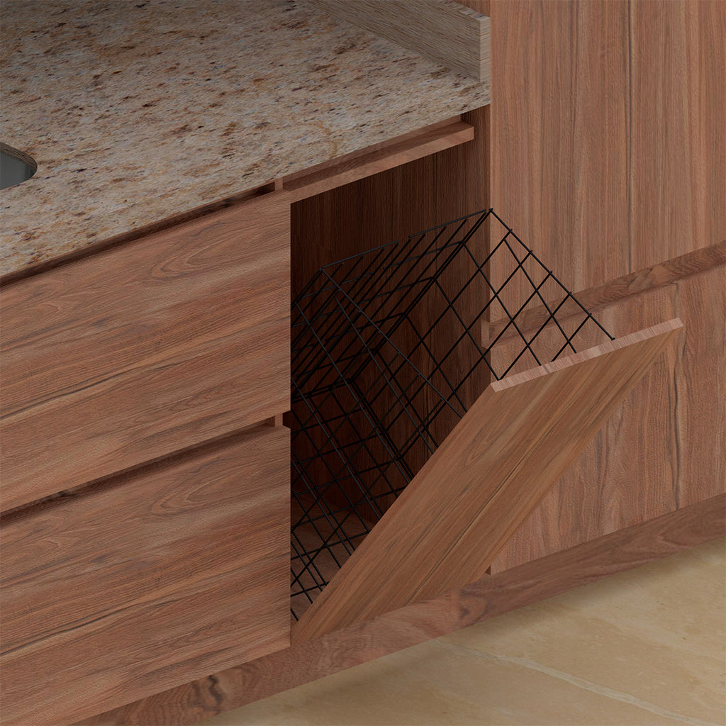 TOLVA ROPA 35X35X60CM PINT. NEGRO CARBONO