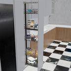 ALACENA SENCILLA GR. 5 CANASTAS M30 PINT NEGRO CARBONO CIERRE LENTO