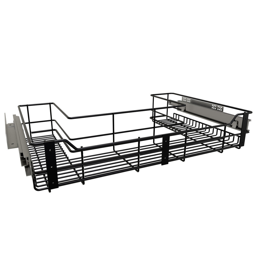 CANASTA CLASSIC BAJO POZUELO MODULO DE 80 CIERRE LENTO. PINT. NEGRO CARBONO