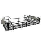 CANASTA CLASSIC BAJO POZUELO MODULO DE 80 CIERRE LENTO. PINT. NEGRO CARBONO