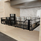 CANASTA CLASSIC BAJO POZUELO MODULO DE 80 CIERRE LENTO. PINT. NEGRO CARBONO