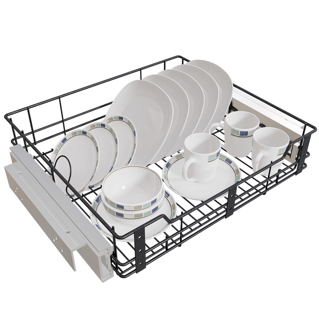 CANASTA CLASSIC PLATERO 60CM, PINT NEGRO CIERRE LENTO