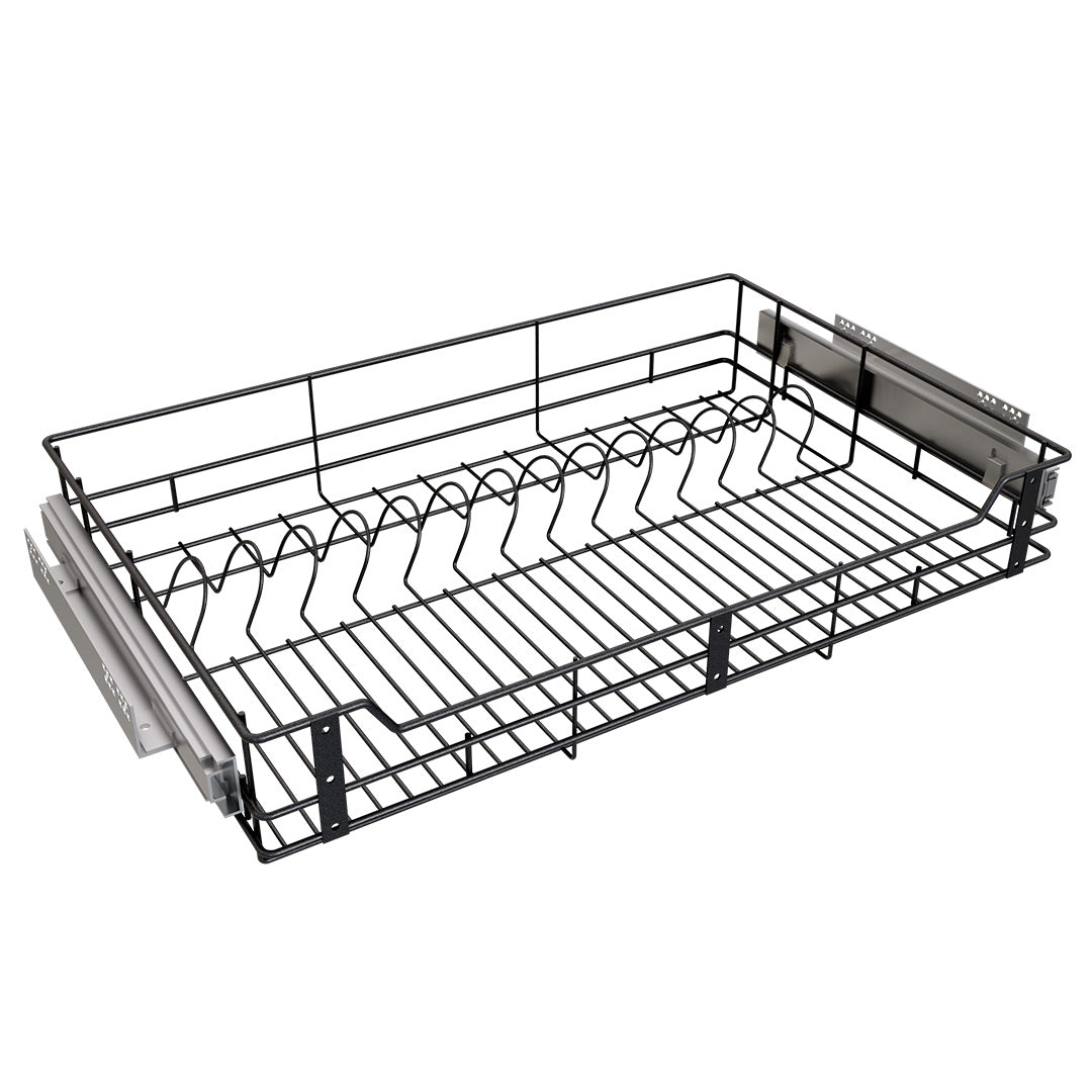 CANASTA CLASSIC PLATERO 80 CM CIERRE LENTO. PINT. NEGRO CARBONO