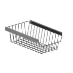 CANASTA CON RIEL EXTENSION 34.2X49X14CM CIERRE LENTO. PINT. NEGRO CARBONO