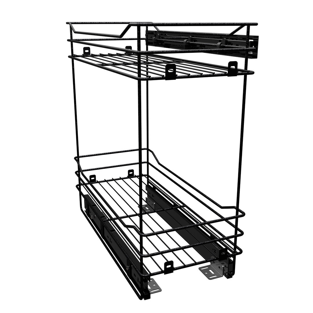DESPENSA MUEBLE BAJO 2 NIV MOD 30 CIERRE LENTO. PINT. NEGRO CARBONO